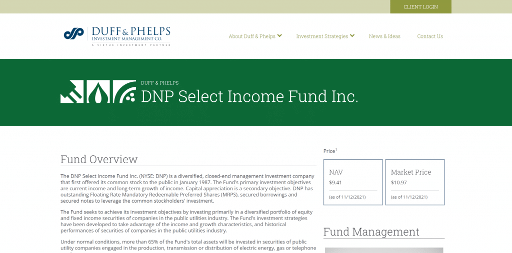 DNP Select Income Fund Inc.
