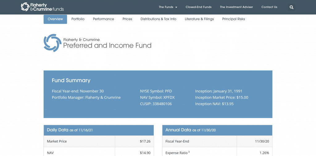Flaherty & Crumrine Preferred and Income Fund