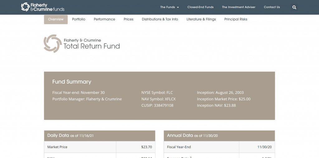 Flaherty & Crumrine Total Return Fund