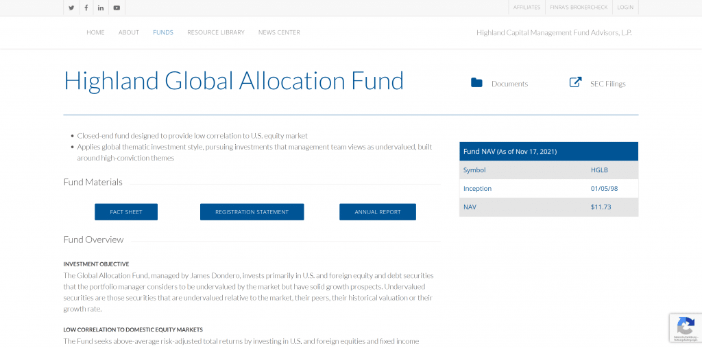 Highland Global Allocation Fund