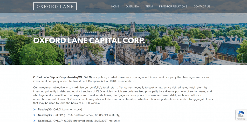 Oxford Lane Capital Corp.