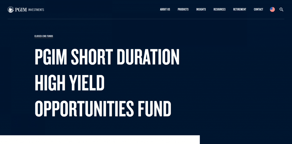 PGIM Short Duration High Yield Opportunities Fund