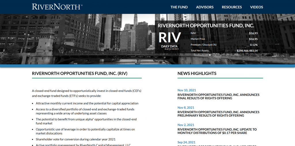 RiverNorth Opportunities Fund